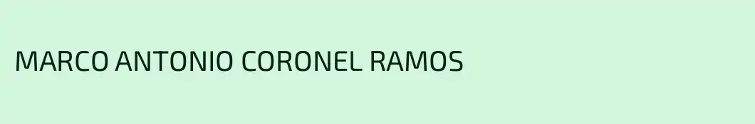 MARCO ANTONIO CORONEL RAMOS